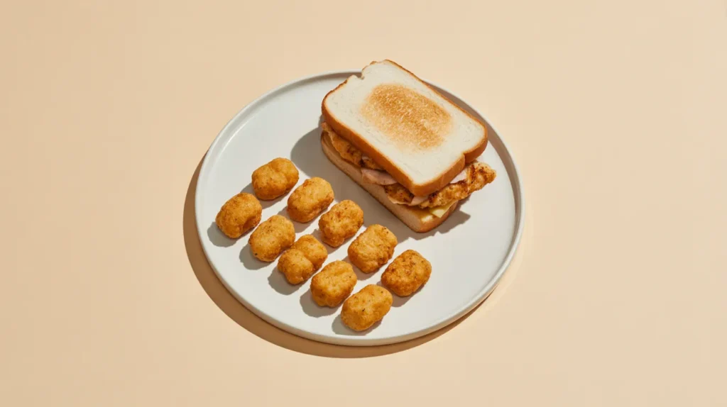 1 sandwich + 10 nuggets