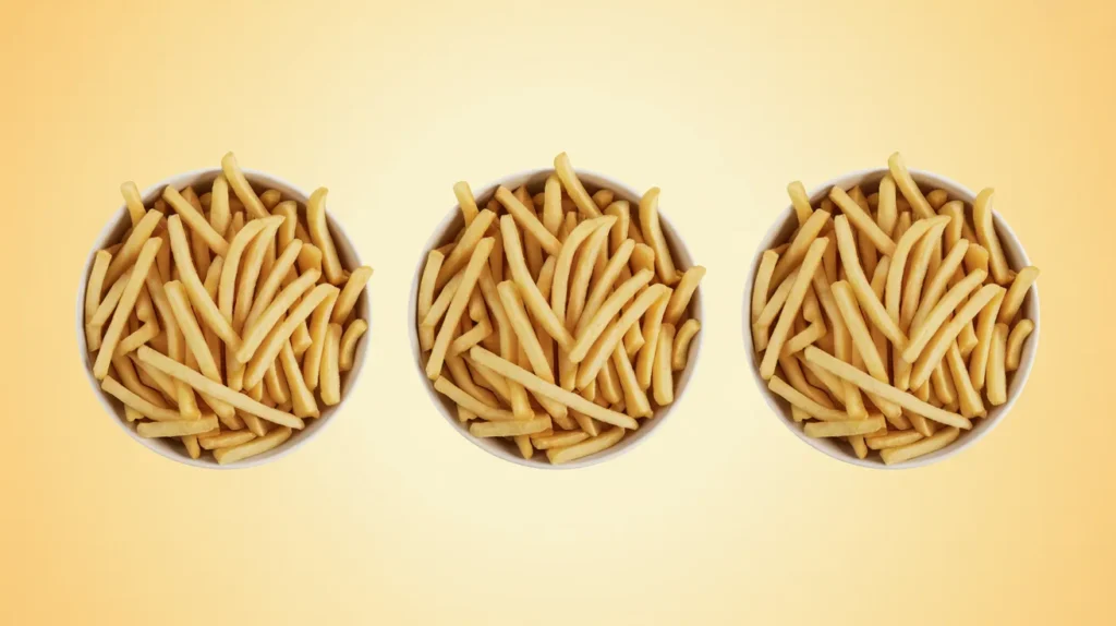 2–3 large fries