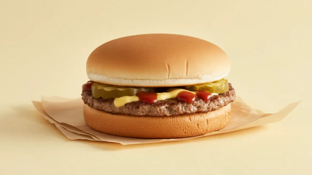 A basic hamburger