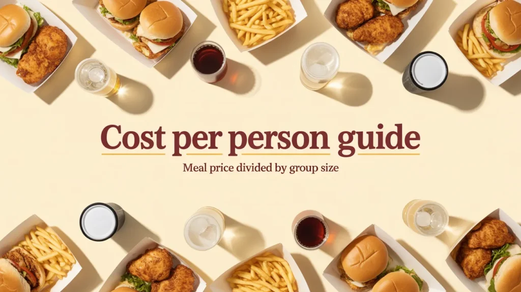 Cost Per Person Fast Food