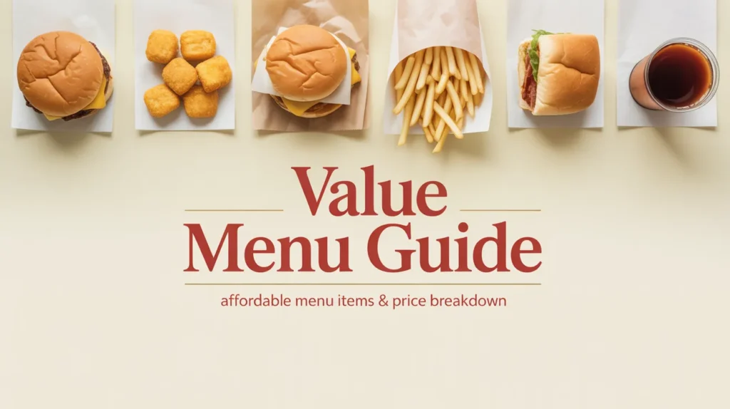 McDonald’s Value Menu 1 McDonald’s Value Menu