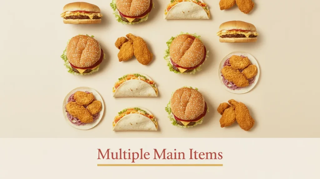 Multiple main items