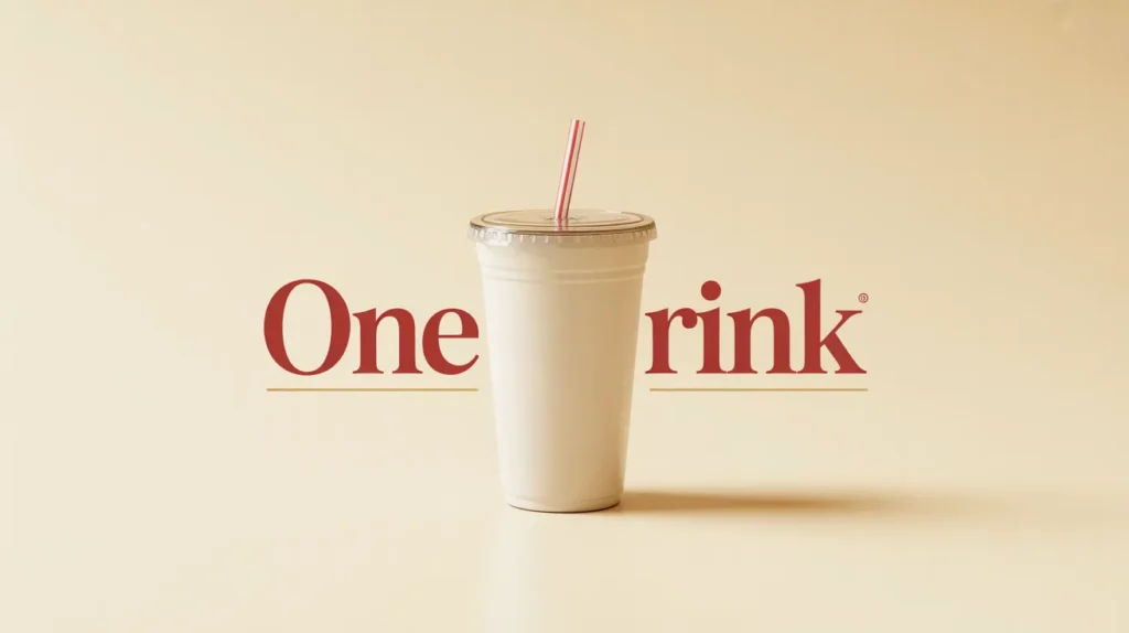 One drink (typically medium size)