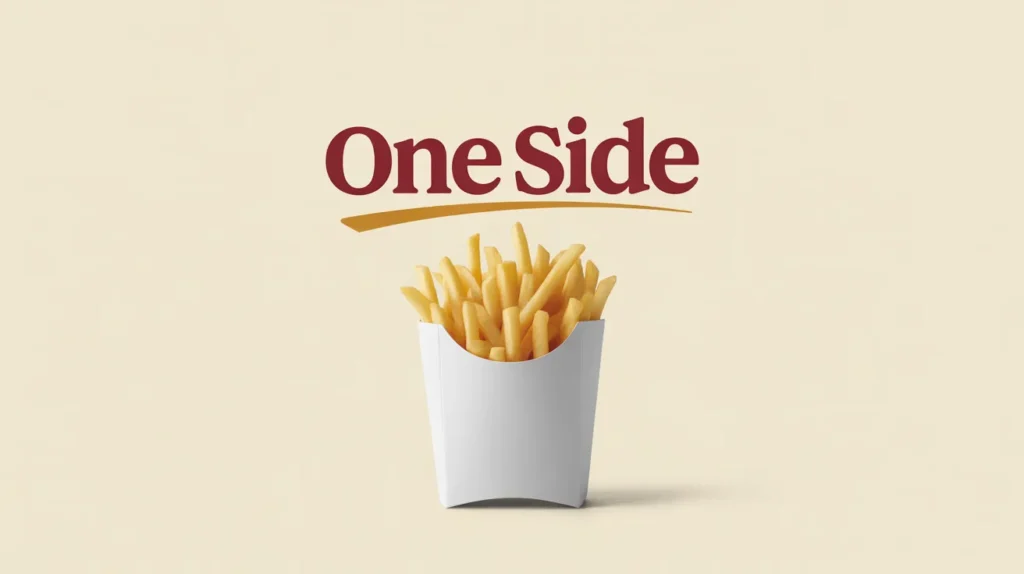 One side (usually fries)