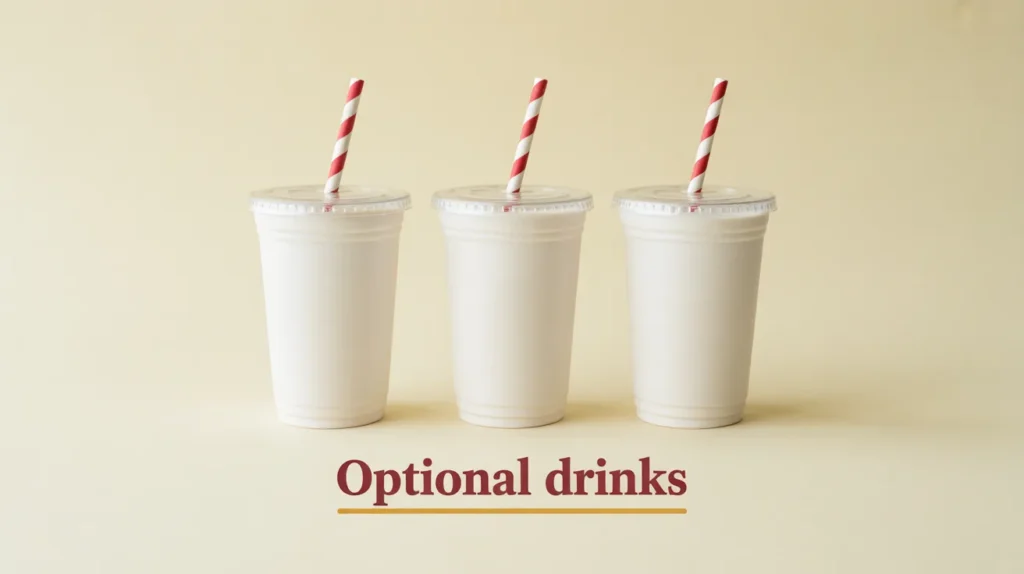 Optional drinks