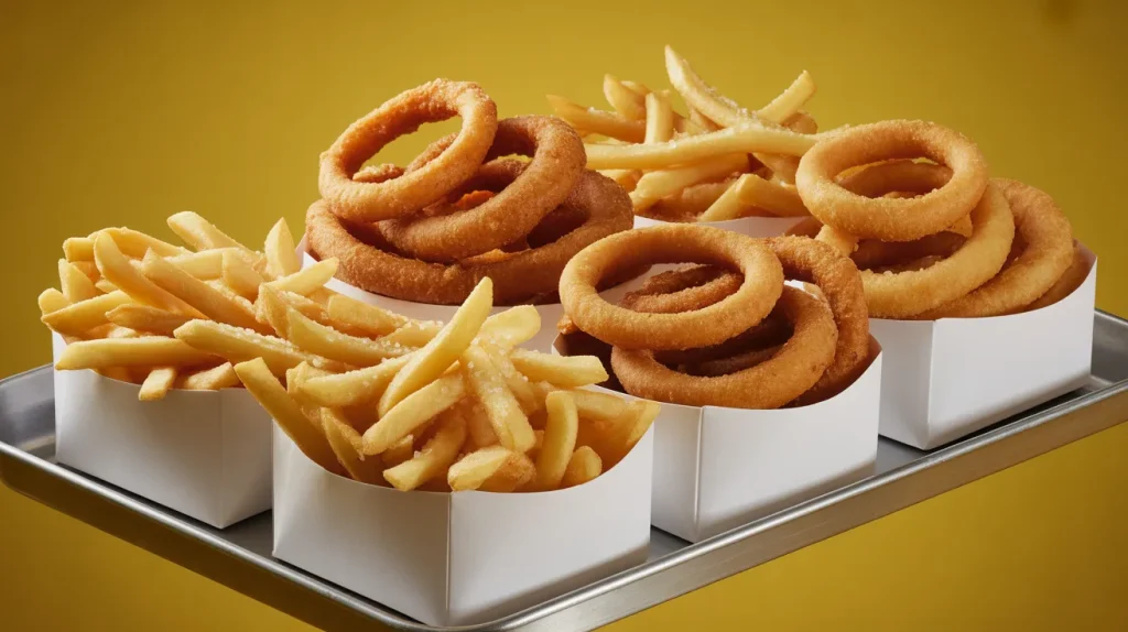 2–3 large fries or onion rings