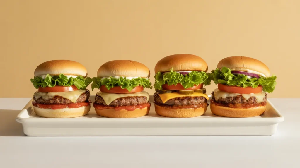 3–4 sandwiches (mix of junior and standard size)