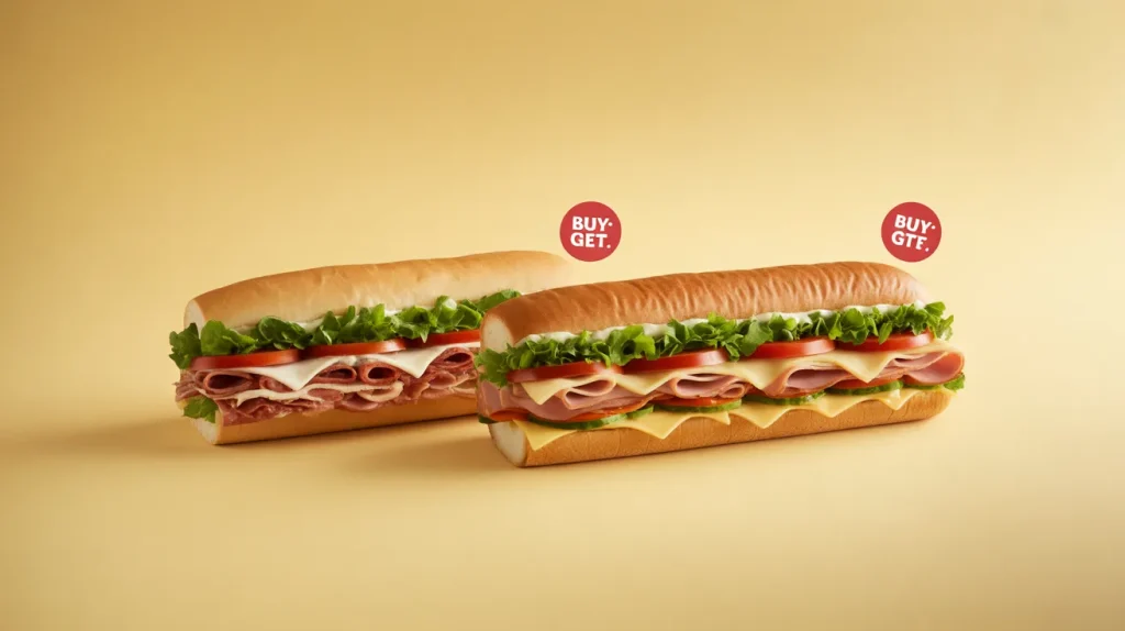 Buy One Get One (BOGO) footlong deals