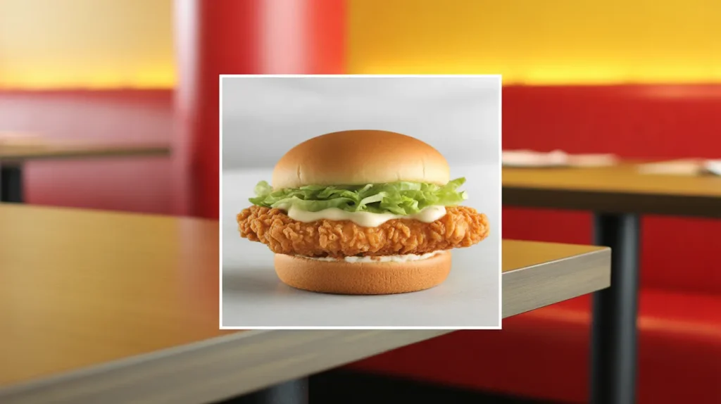 Burger King chicken jr sandwich value menu item