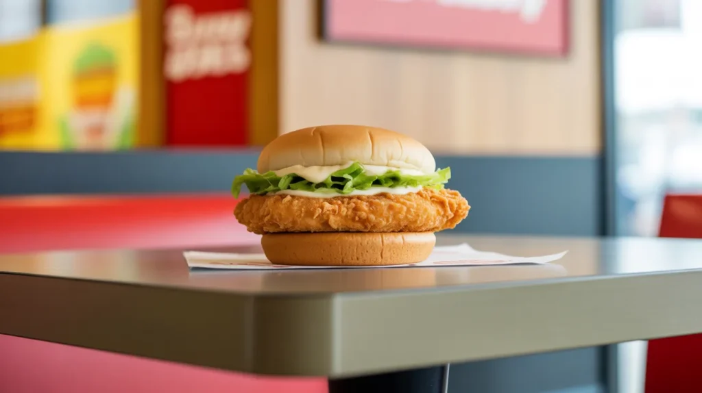 value menu chicken sandwich fast food simple crispy chicken sandwich
