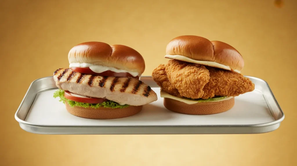 Choose grilled items instead of fried