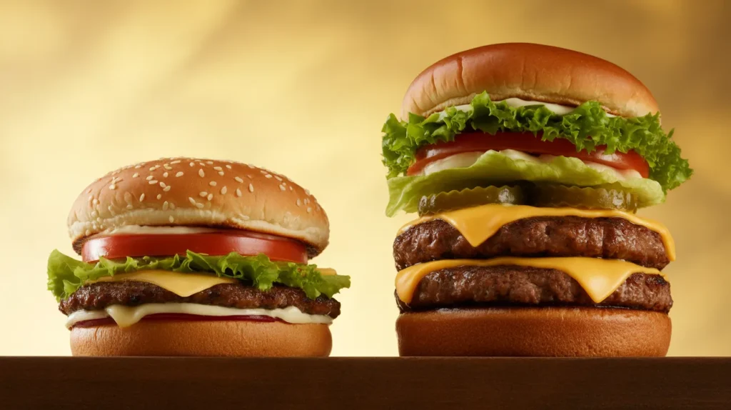 Choose single burgers instead of double patties