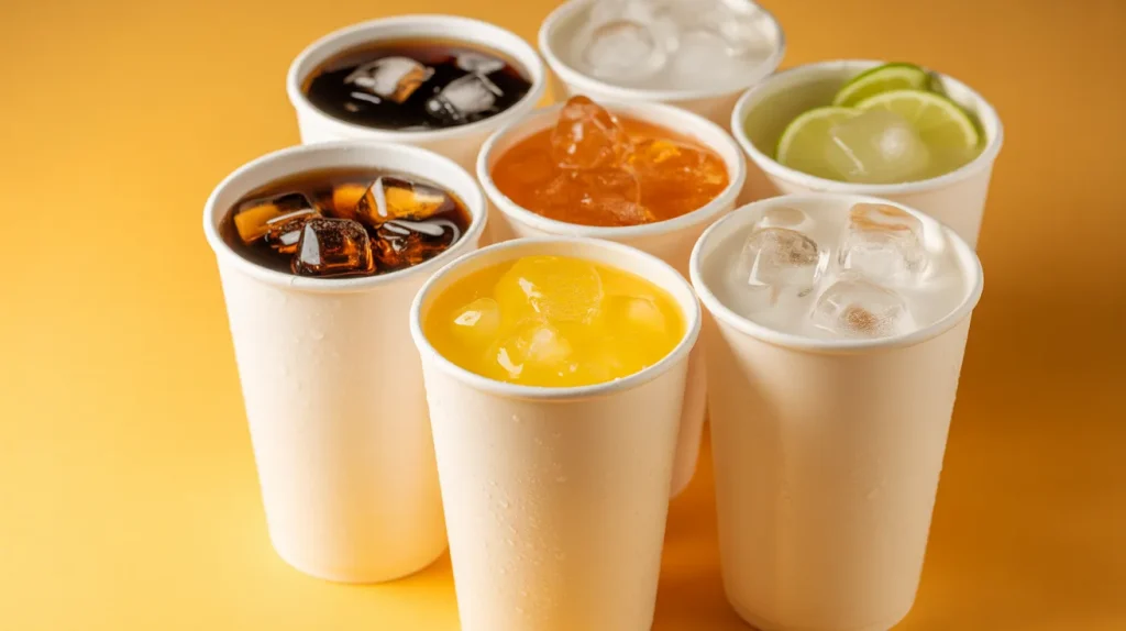 Drinks sold separately in many markets