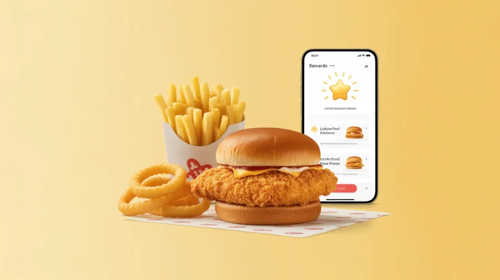 Free food rewards after reaching point levels
