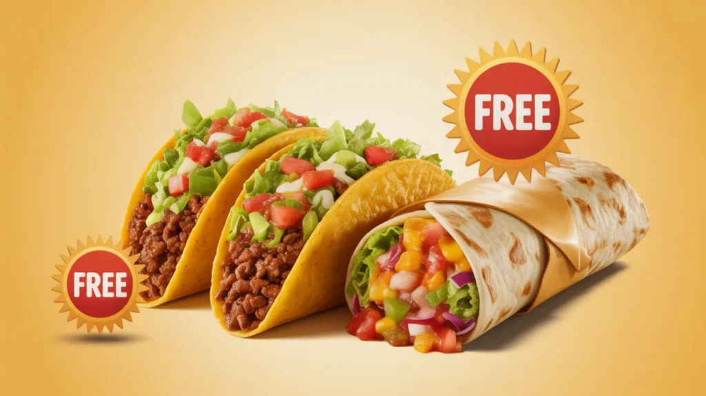 Free menu rewards after reaching point thresholds