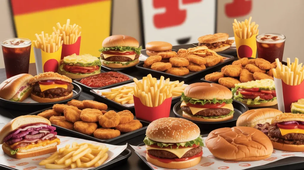Burger King 9 Burger King family bundle meal with burgers nuggets fries and drinks