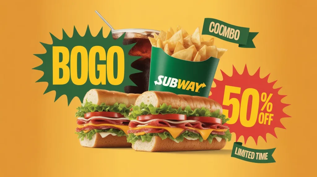 Limited-time offers (BOGO, % off, combo deals)
