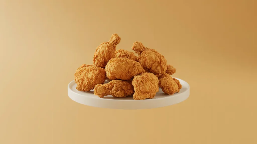 One main protein item (chicken pieces or sandwich)