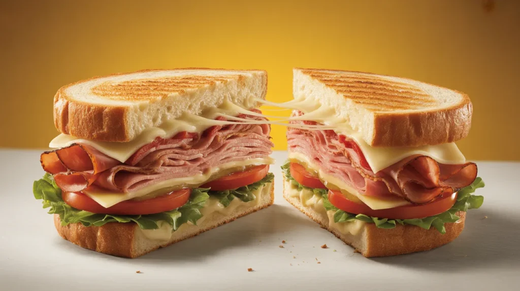 Dominos sandwich toasted with cheese and filling