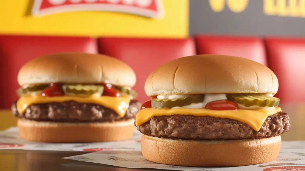Burger King small hamburgers and cheeseburgers value menu
