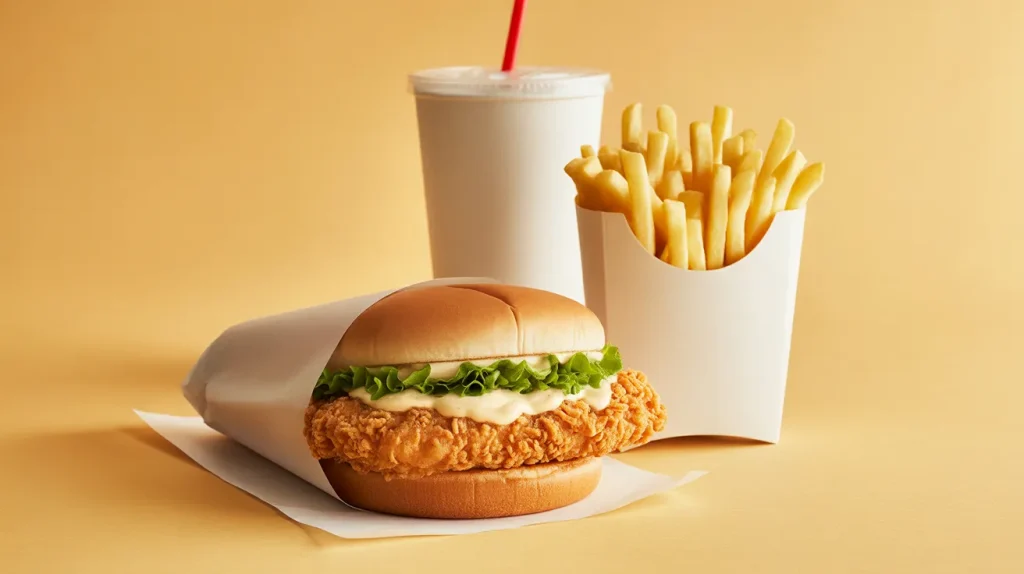 Popeyes 3 Standard combo meals (entrée + side + drink)