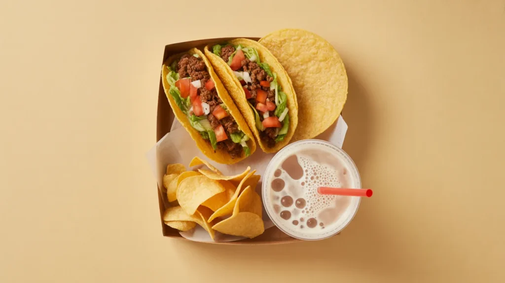 Taco box meal: $6–$9 typical range