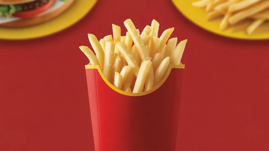 medium fries fast food combo meal side